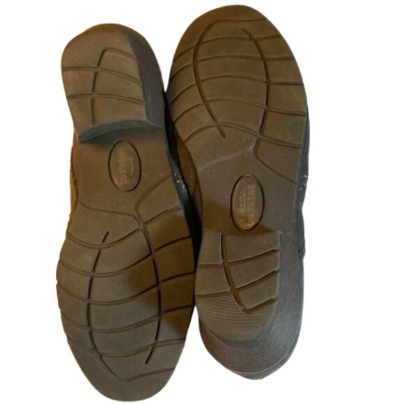 NWOT Earth Origins "Opal Shootie" Clogs in Brown/Gray Suede many features, sz 11 - Picture 9 of 11